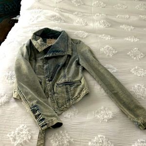 Free people denim blazer